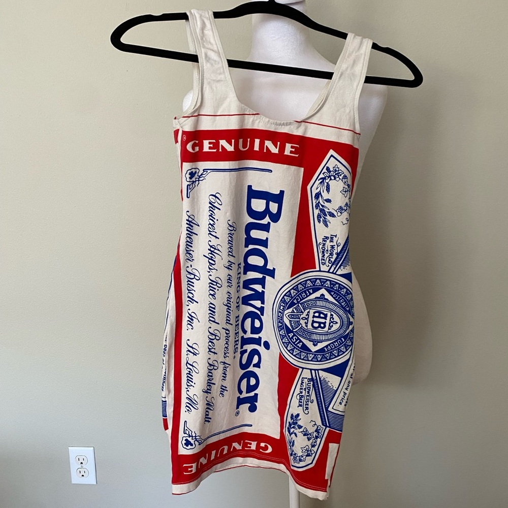 Vintage 80’s Budweiser Carabella tank dress